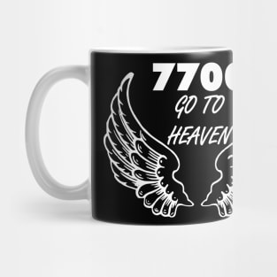 7700 squack code, go to heaven Mug